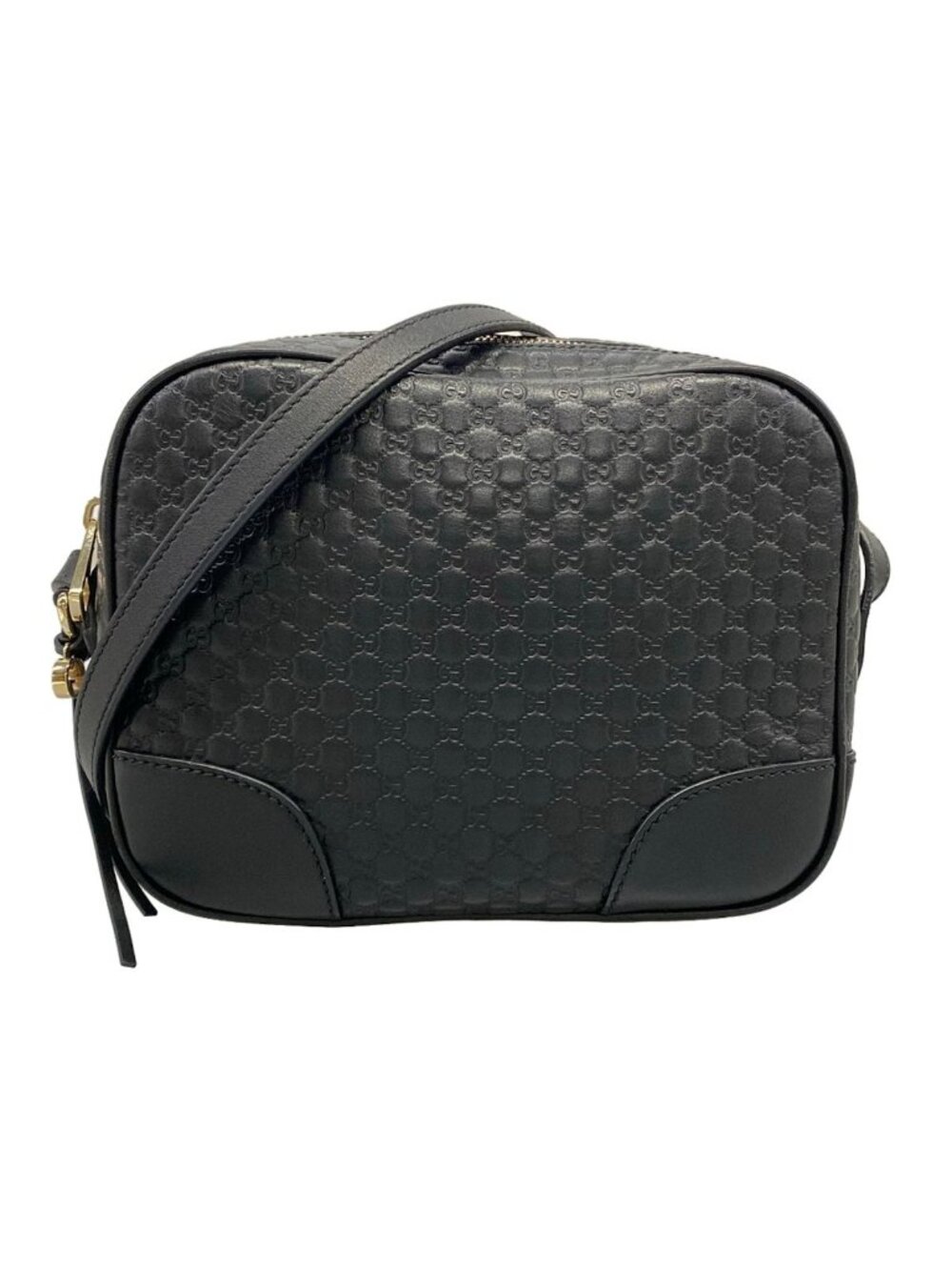Gucci Shoulder Bag Breemicro Guccissima Black Leather